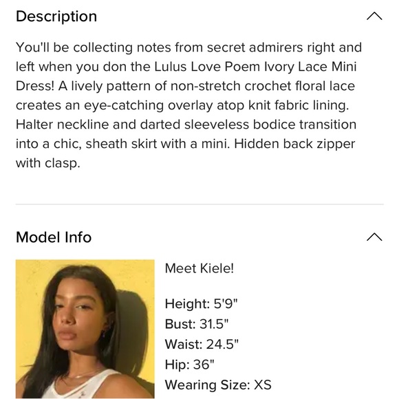 Lulu's Love Poem Ivory Lace Mini Dress, White, sz Medium - Picture 14 of 15